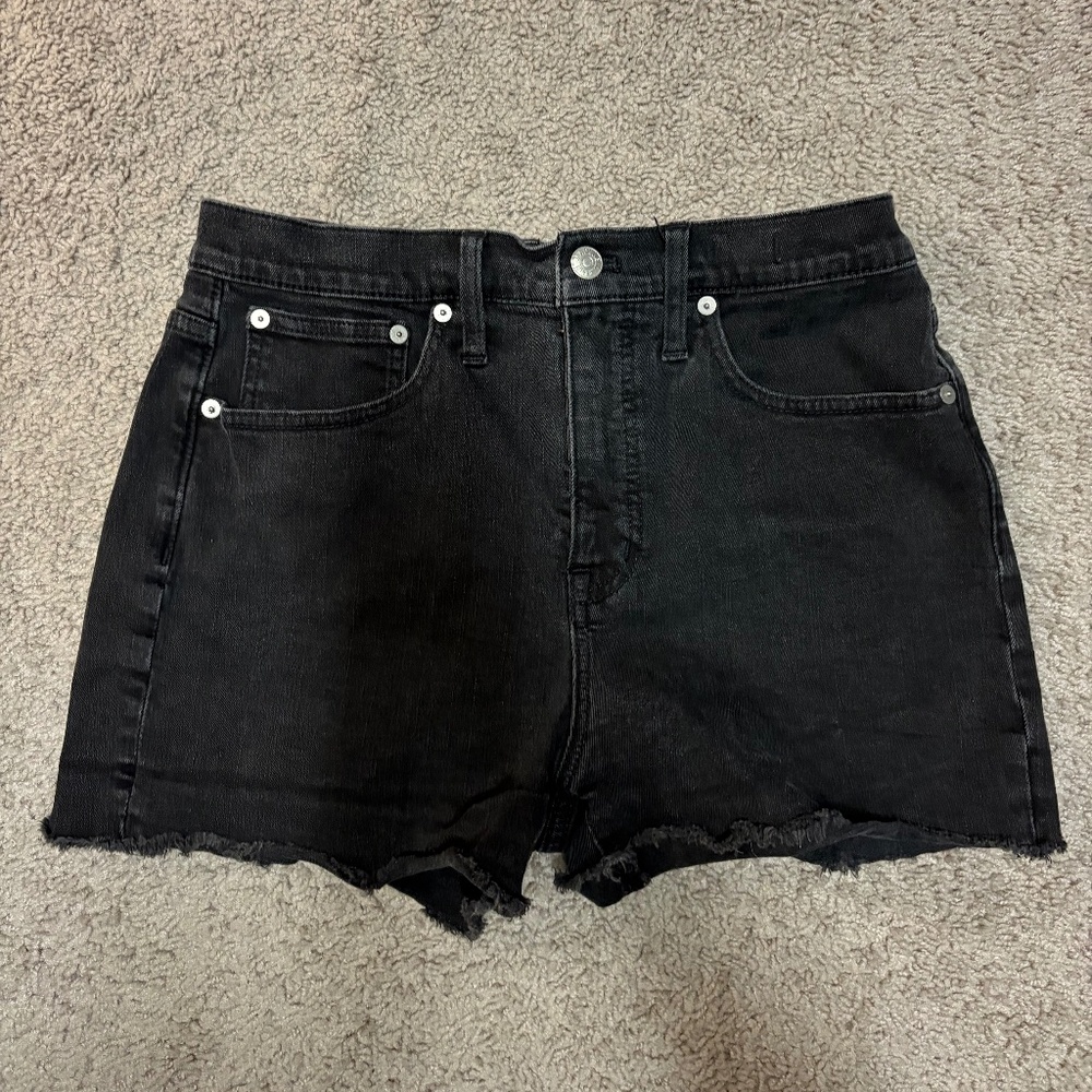 Madewell High Rise Denim Shorts, Lunar Wash, Size 27
